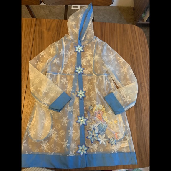 Disney Other - Disney Store Elsa Rain Jacket for girls